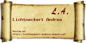 Lichtneckert Andrea névjegykártya